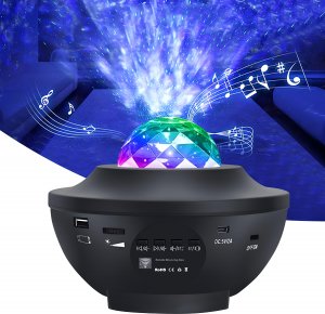 Retoo PROJEKTOR GWIAZD STAR LAMPKA NOCNA LED USB + PILOT 3