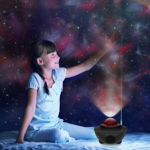 Retoo PROJEKTOR GWIAZD STAR LAMPKA NOCNA LED USB + PILOT 4