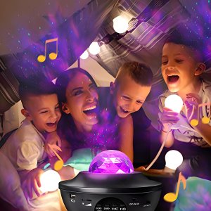 Retoo PROJEKTOR GWIAZD STAR LAMPKA NOCNA LED USB + PILOT 5