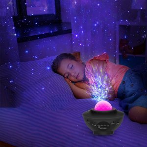 Retoo PROJEKTOR GWIAZD STAR LAMPKA NOCNA LED USB + PILOT 8