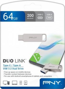 Pendrive PNY Duo-Link, 64 GB  (P-FDI64GDULINKTYC-GE) 2