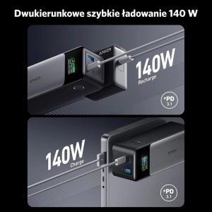 Powerbank Anker 737 GaNPrime 24000mAh Czarno-szary 2