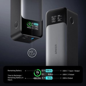Powerbank Anker 737 GaNPrime 24000mAh Czarno-szary 3