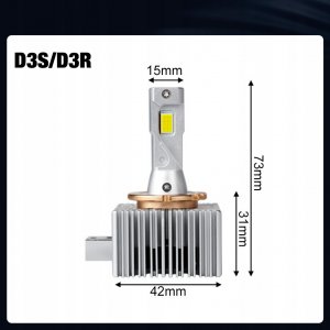 SKLEPLEDY ŻARNIKI LED D3S D3R XSTORM P&P CANBUS 25000LM 70W 3