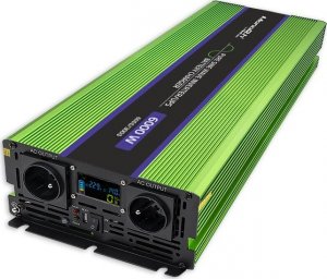 Przetwornica Qoltec Przetwornica napięcia Monolith | ładowanie baterii | UPS | 3000W | 6000W | 12V na 230V | Czysty Sinus | LCD 14