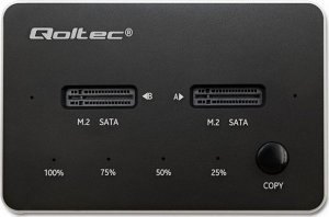 Stacja dokująca Qoltec Stacja dokująca dysków 2x SSD M.2 SATA | NGFF | USB typ C 8