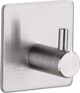 SH Design UCHWYT WIESZAK NA RĘCZNIK ŚCIERECZKĘ SREBRNY ZESTAW 4 SZTUKI 5