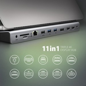Stacja/replikator Axagon HMC-4KX3 USB-C 2