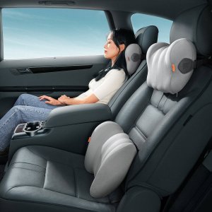 Baseus Dodatkowa poduszka na zagłówek samochodowy Baseus Comfort Ride (szara) 2