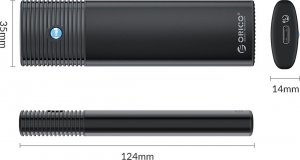 Kieszeń Orico M2 NVME 10Gbps aluminium USB C (PWM2-G2-BK-EP) 3