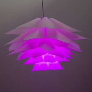 Lampa wisząca Abigali Dekoracyjna lampa wisząca ABIGALI-LOTUS z pilotem ananas biały 4