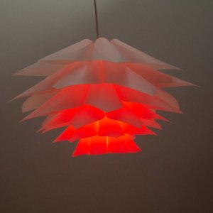 Lampa wisząca Abigali Dekoracyjna lampa wisząca ABIGALI-LOTUS z pilotem ananas biały 5