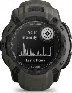 Zegarek sportowy Garmin Instinct 2X Solar Czarno-zielony  (010-02805-05) 2