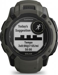 Zegarek sportowy Garmin Instinct 2X Solar Czarno-zielony  (010-02805-05) 6