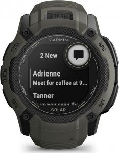 Zegarek sportowy Garmin Instinct 2X Solar Czarno-zielony  (010-02805-05) 7