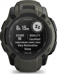 Zegarek sportowy Garmin Instinct 2X Solar Czarno-zielony  (010-02805-05) 8