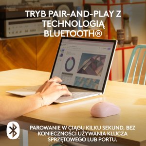 Mysz Logitech M240 Silent różowa (910-007121) 2