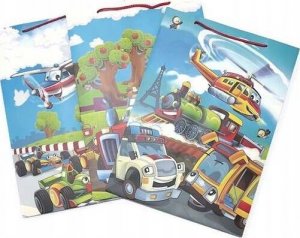 JU-PITER Torebka ozdobna prezentowa 4wz 26x32x25cm JP 4606A szerokie dno mix 5