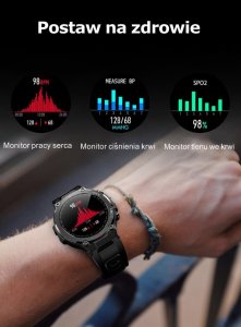 Smartwatch Gravity GT7-5 Czerwony  (GT7-5) 6