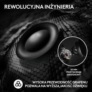 Słuchawki Logitech G Pro X2 Lightspeed Czarne (981-001263) 4