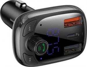 Transmiter FM Baseus samochodowy bluetooth MP3 S-13 czarny [CCMT000101] 3