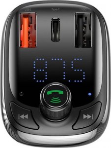 Transmiter FM Baseus samochodowy bluetooth MP3 S-13 czarny [CCMT000101] 5