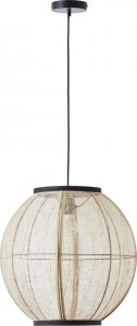 Lampa wisząca Brilliant Wisząca lampa boho Tanah 99484/76 kulista drewno beż czarny 2
