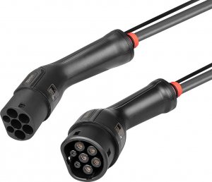 Kabel do ładowania samochodów Lindy Typ 2, 11kW, 7 m (30111) 2
