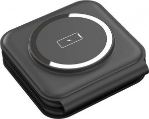Ładowarka Choetech Magnetyczna ładowarka indukcyjna Choetech T588-F 3w1 15W (czarna) 3