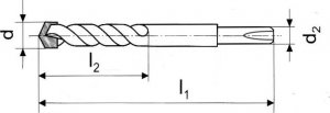 Wiertło ARTPOL WIERTŁO SDS PLUS 24x1000mm 3