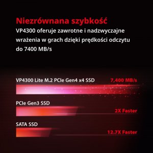Dysk SSD Patriot VP4300 Lite 2TB M.2 2280 PCI-E x4 Gen4 NVMe (VP4300L2TBM28H) 5