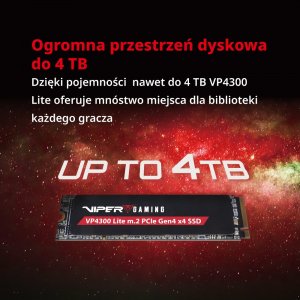 Dysk SSD Patriot VP4300 Lite 2TB M.2 2280 PCI-E x4 Gen4 NVMe (VP4300L2TBM28H) 9