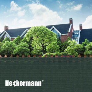 Heckermann Zestaw Siatka cieniująca 1,5x50m - Zielona + 2x Opaski zaciskowe 100szt - Zielone 7