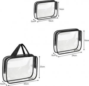 Soulima Kosmetyczka przezroczysta 3w1 21448 10