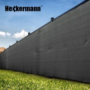 Heckermann Zestaw Siatka cieniująca 1,5x10m - Szara + Opaski zaciskowe 100szt - Szare 4