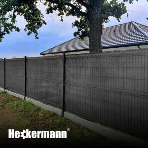 Heckermann Zestaw Siatka cieniująca 1,5x10m - Szara + Opaski zaciskowe 100szt - Szare 5