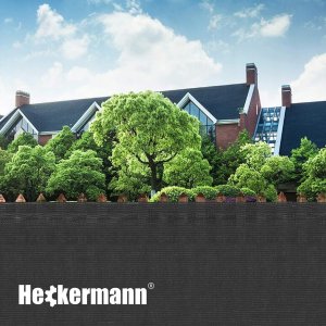Heckermann Zestaw Siatka cieniująca 1,5x10m - Szara + Opaski zaciskowe 100szt - Szare 7
