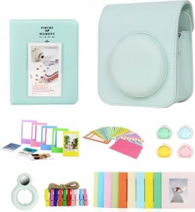 Pokrowiec LoveInstant Zestaw 8w1 Akcesoria Do Fujifilm Instax Mini 12 / Zielony - Miętowy 2