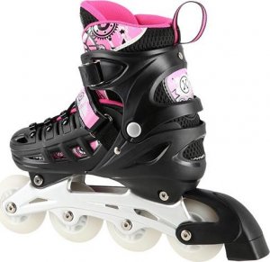 Rolki Nils Extreme NH10905 z wymienną płozą regulowane różowe r. 35-38 5