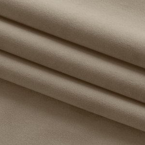 Homede Homede Zasłona VILA velvetowa na złotych przelotkach 400x270 beżowa 5