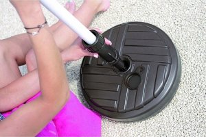 Prosperplast Podstawa do parasola okrągła brązowa 3