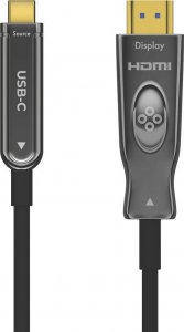 Kabel USB Claroc USB-C - HDMI 10 m Czarno-szary (CLAROC-USBC-HDMI-10M) 2