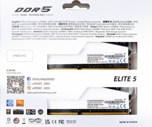 Pamięć Patriot Viper Elite 5 RGB, DDR5, 32 GB, 6200MHz, CL42 (PVER532G62C42KW) 11