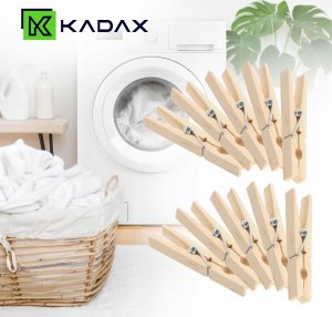 Kadax Klamerki Spinacze Do Prania 10 szt Żabki Drewniane 2
