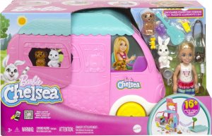 Lalka Barbie Mattel  Kamper Chelsea Zestaw 2w1 (HNH90) 6