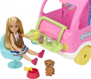 Lalka Barbie Mattel  Kamper Chelsea Zestaw 2w1 (HNH90) 9