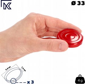 Kadax KADAX 10x Zakrętki fi33 Wieczka Do Butelek Sok 3