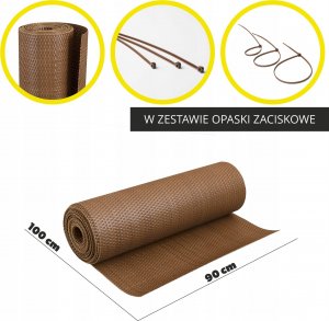Kadax Osłona Balkonowa Technorattan Mata Na Wymiar 3