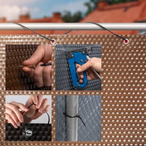 Kadax Osłona Balkonowa Technorattan Mata Na Wymiar 5