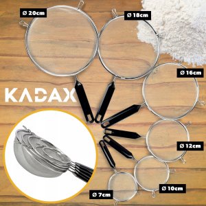 Kadax Sitko Kuchenne Nierdzewne Przesiewacz Mąki 10 cm 4